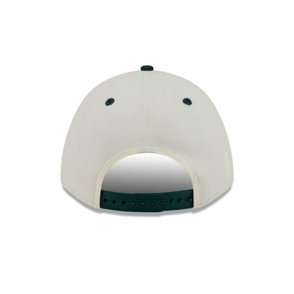 Athletics Arched Graphic Chrome White 9FORTY M-Crown A-Frame Snapback Hat
