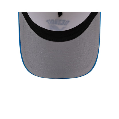 Detroit Lions Arched Graphic Chrome White 9FORTY M-Crown A-Frame Snapback Hat