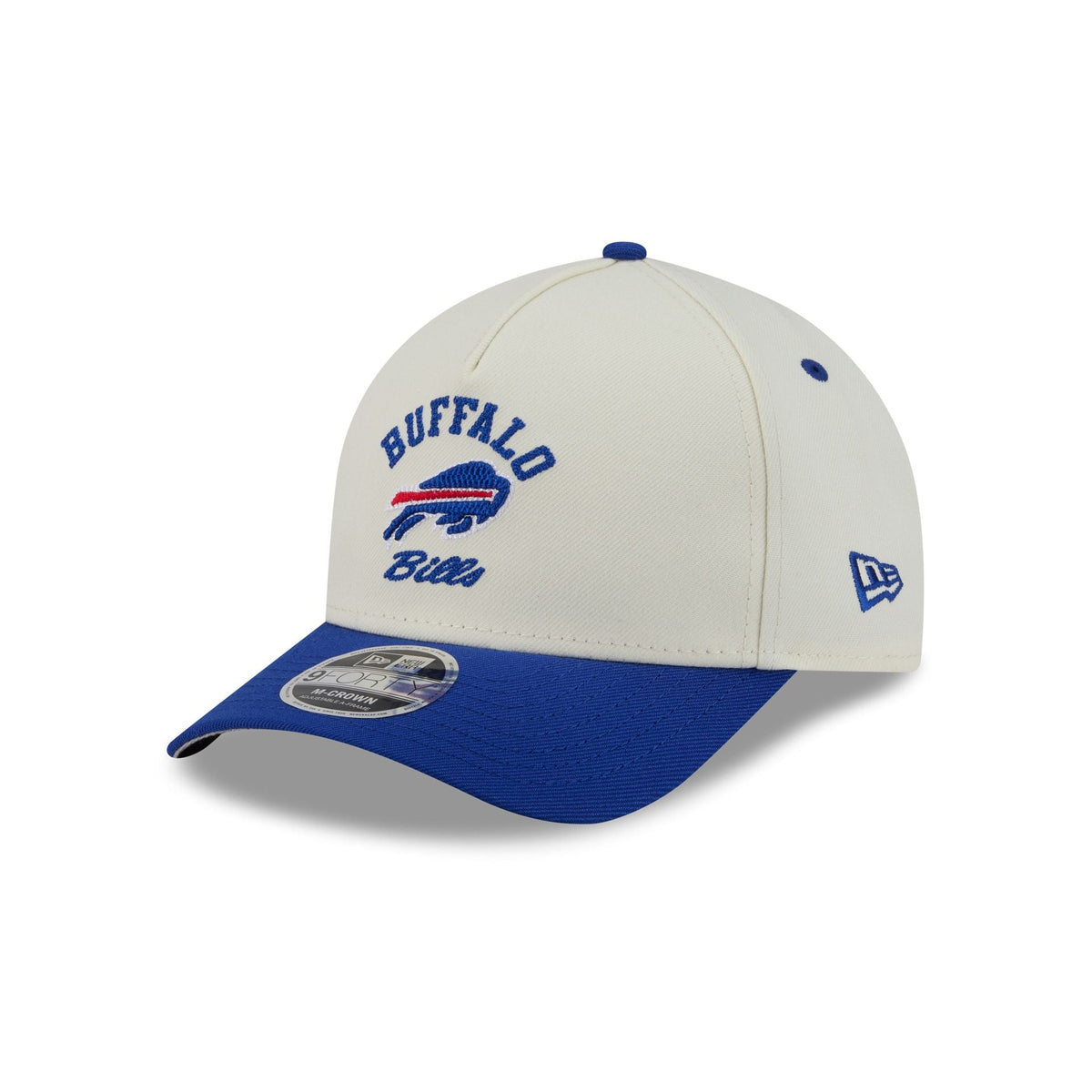 Buffalo Bills Arched Graphic Chrome White 9FORTY M-Crown A-Frame Snapback Hat