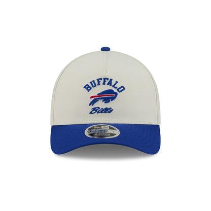 Buffalo Bills Arched Graphic Chrome White 9FORTY M-Crown A-Frame Snapback Hat