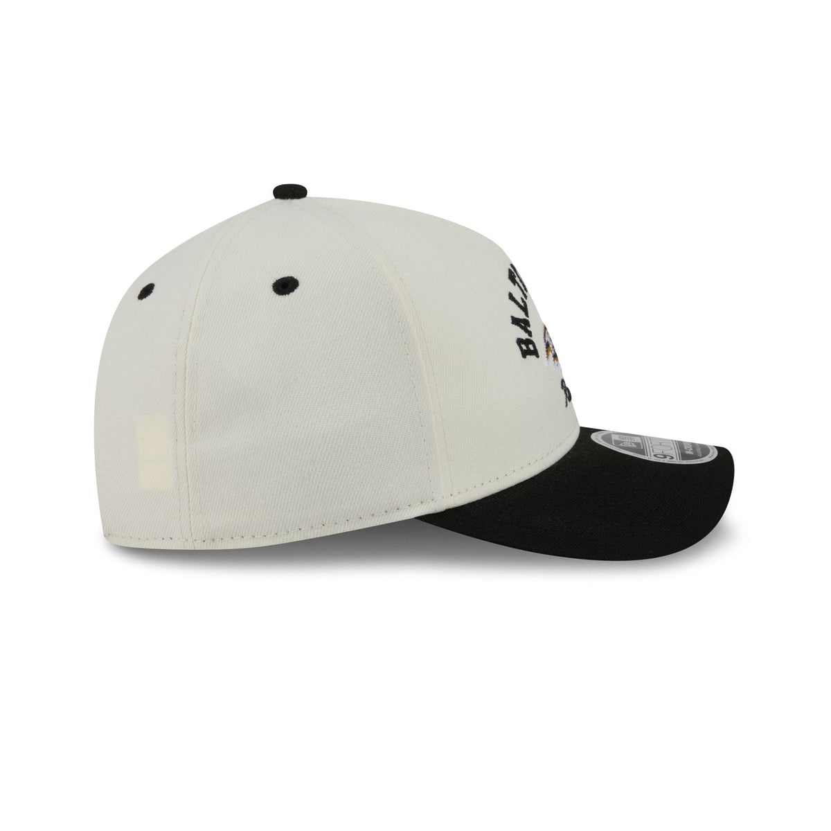 Baltimore Ravens Arched Graphic Chrome White 9FORTY M-Crown A-Frame Snapback Hat