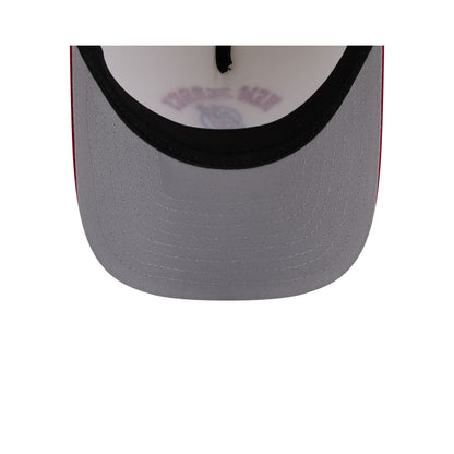 New Jersey Devils Arched Graphic Chrome White 9FORTY M-Crown A-Frame Snapback Hat