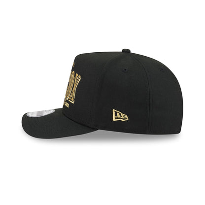Boston Red Sox Gold Laurel Black 9FIFTY A-Frame Snapback Hat