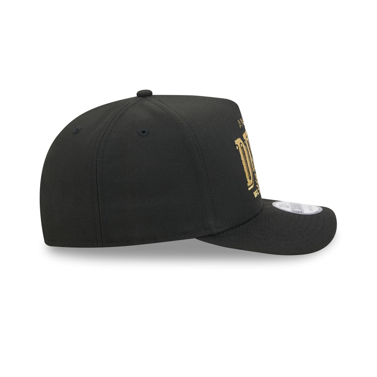Anaheim Ducks Gold Laurel Black 9FIFTY A-Frame Snapback Hat