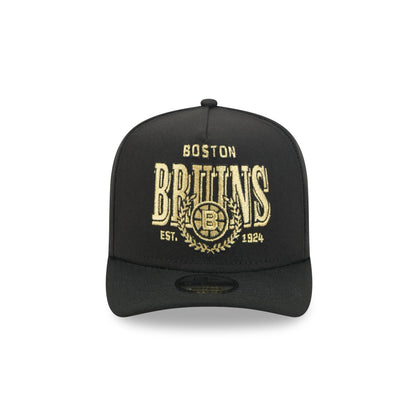 Boston Bruins Gold Laurel Black 9FIFTY A-Frame Snapback Hat