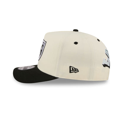 Las Vegas Raiders Statement Back Chrome White 9FIFTY A-Frame Snapback Hat