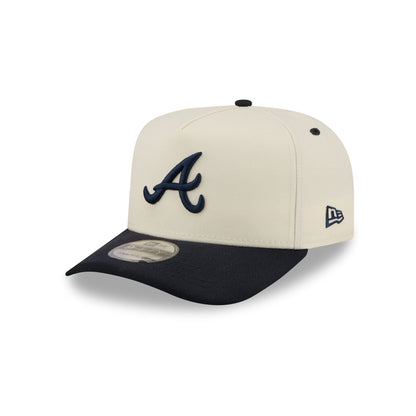 Atlanta Braves Statement Back Chrome White 9FIFTY A-Frame Snapback Hat