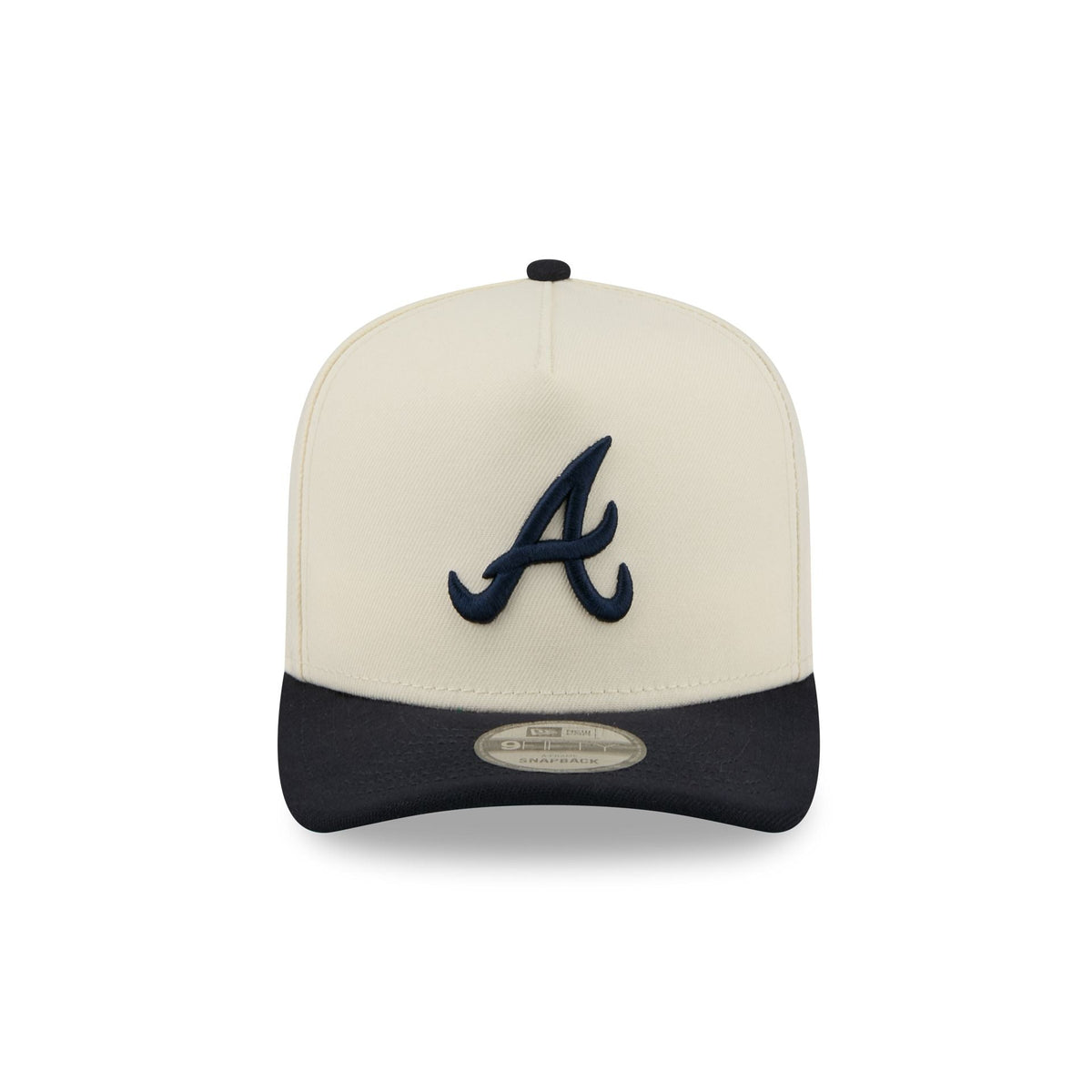 Atlanta Braves Statement Back Chrome White 9FIFTY A-Frame Snapback Hat