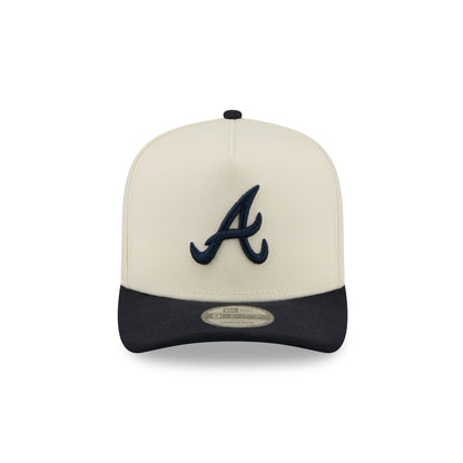 Atlanta Braves Statement Back Chrome White 9FIFTY A-Frame Snapback Hat