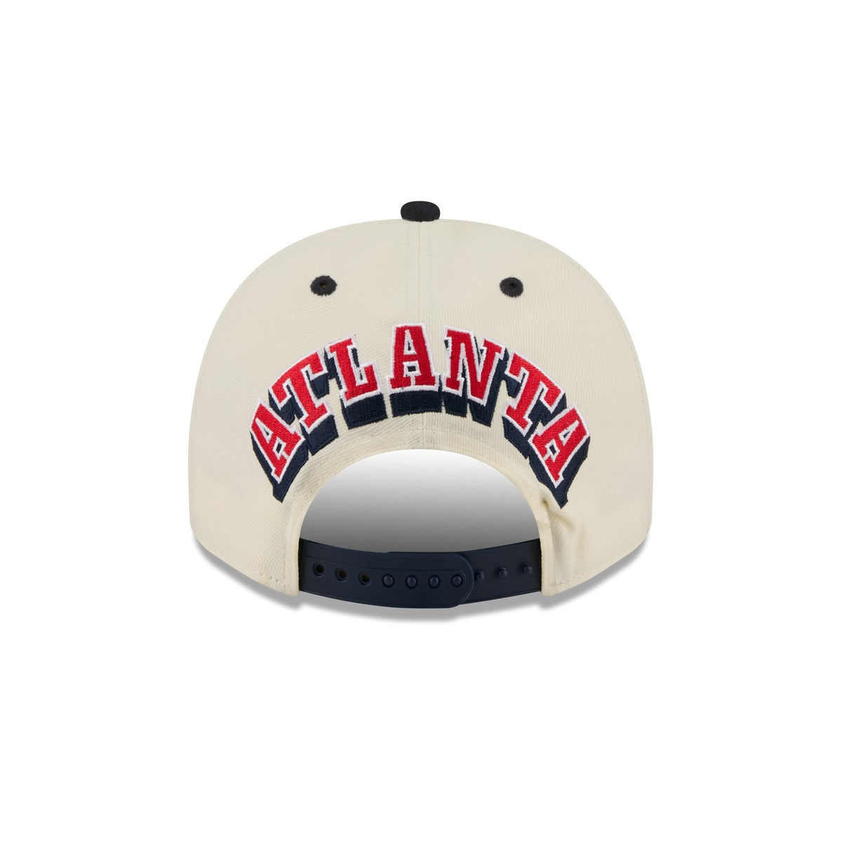 Atlanta Braves Statement Back Chrome White 9FIFTY A-Frame Snapback Hat