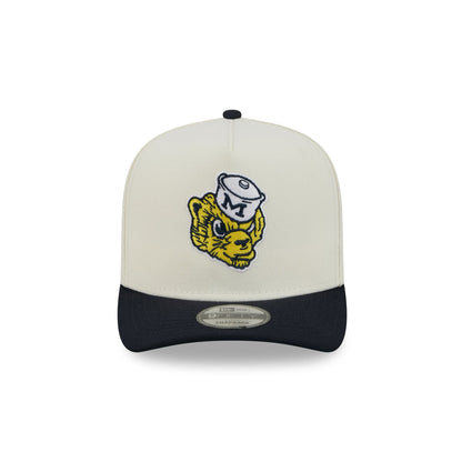 Michigan Wolverines Statement Back Chrome White 9FIFTY A-Frame Snapback Hat