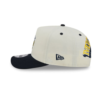 Michigan Wolverines Statement Back Chrome White 9FIFTY A-Frame Snapback Hat