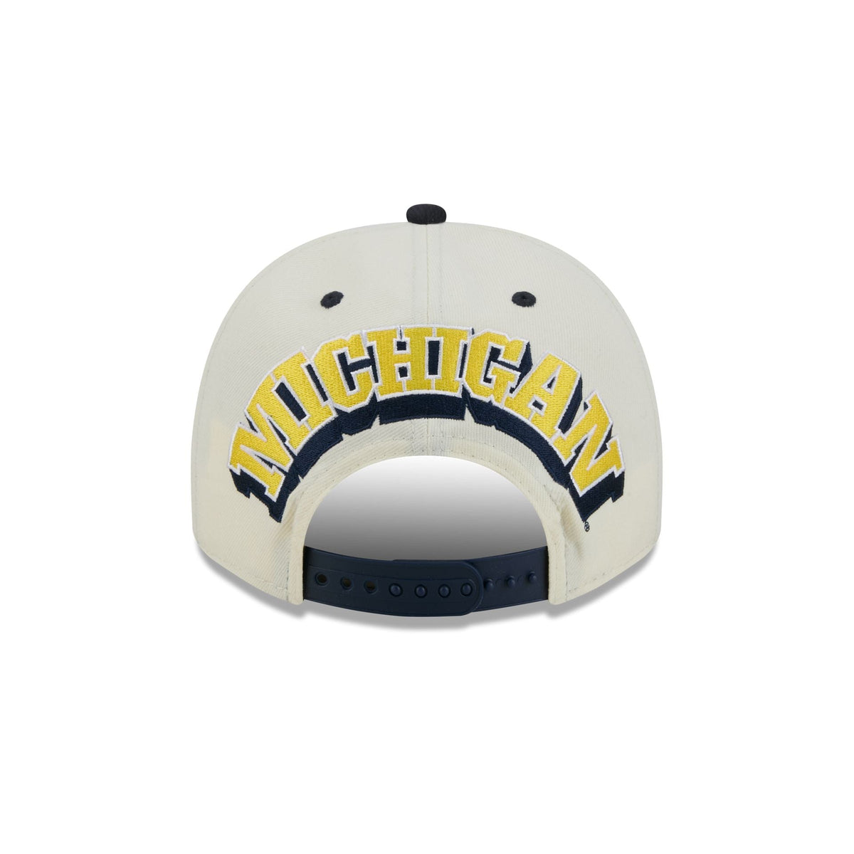 Michigan Wolverines Statement Back Chrome White 9FIFTY A-Frame Snapback Hat