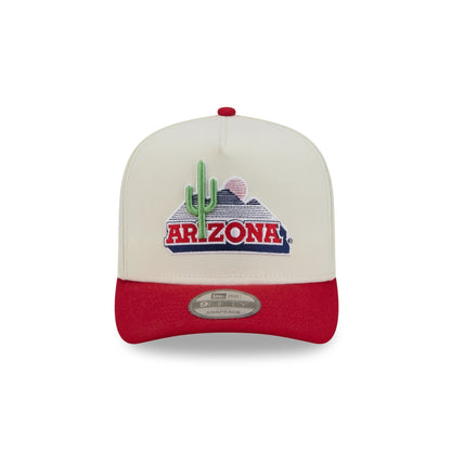 Arizona Wildcats Statement Back Chrome White 9FIFTY A-Frame Snapback Hat