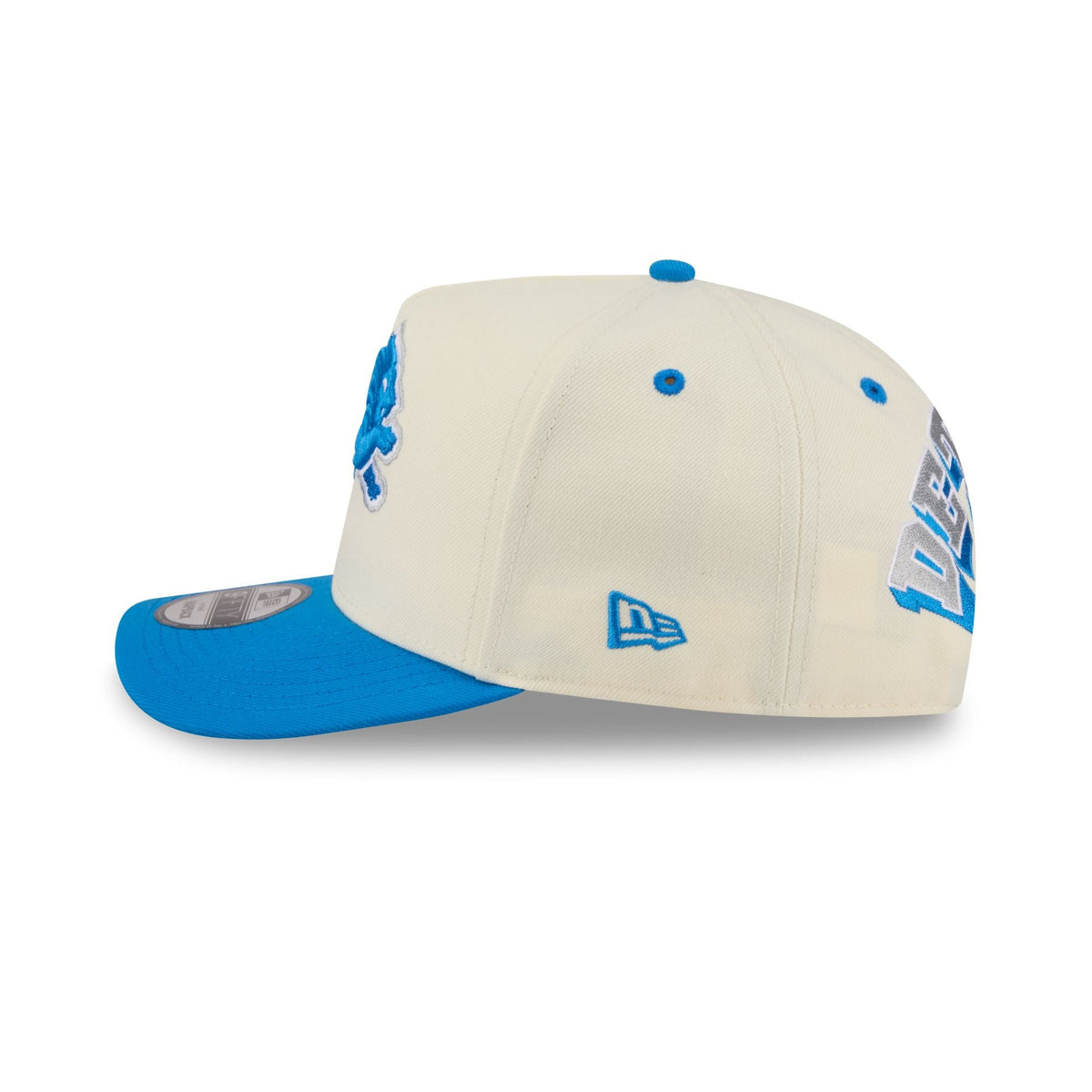 Detroit Lions Statement Back Chrome White 9FIFTY A-Frame Snapback Hat