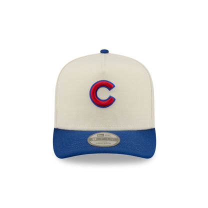 Chicago Cubs Statement Back Chrome White 9FIFTY A-Frame Snapback Hat