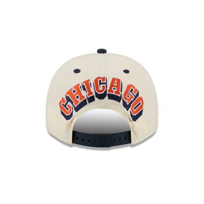 Chicago Bears Statement Back Chrome White 9FIFTY A-Frame Snapback Hat