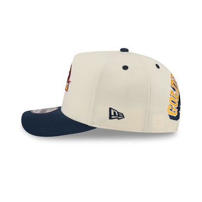Golden State Warriors Statement Back Chrome White 9FIFTY A-Frame Snapback Hat