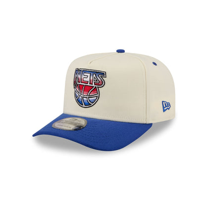 New Jersey Nets Statement Back Chrome White 9FIFTY A-Frame Snapback Hat