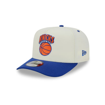New York Knicks Statement Back Chrome White 9FIFTY A-Frame Snapback Hat