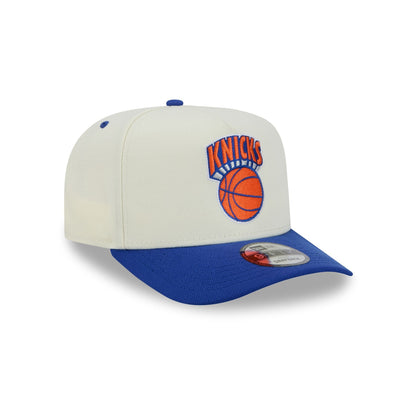 New York Knicks Statement Back Chrome White 9FIFTY A-Frame Snapback Hat