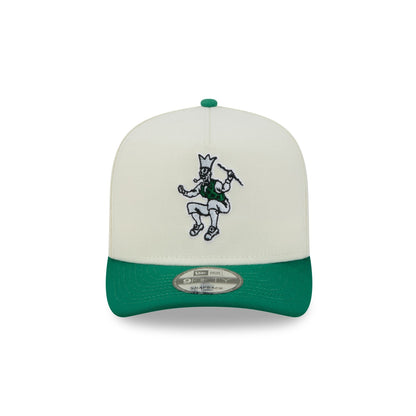 Boston Celtics Statement Back Chrome White 9FIFTY A-Frame Snapback Hat