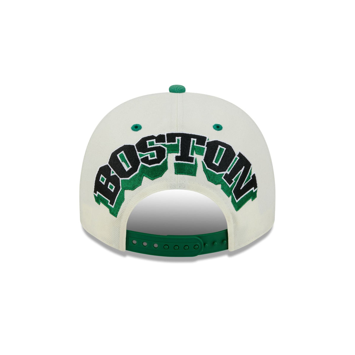 Boston Celtics Statement Back Chrome White 9FIFTY A-Frame Snapback Hat