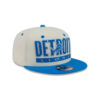 Detroit Lions Classic Stacked Chrome 9FIFTY Snapback Hat