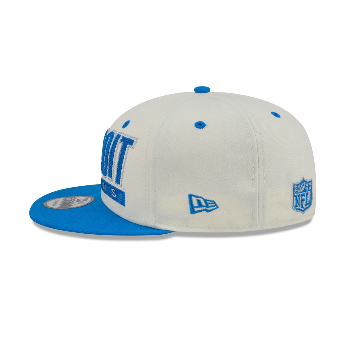 Detroit Lions Classic Stacked Chrome 9FIFTY Snapback Hat