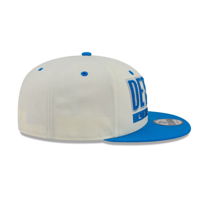 Detroit Lions Classic Stacked Chrome 9FIFTY Snapback Hat