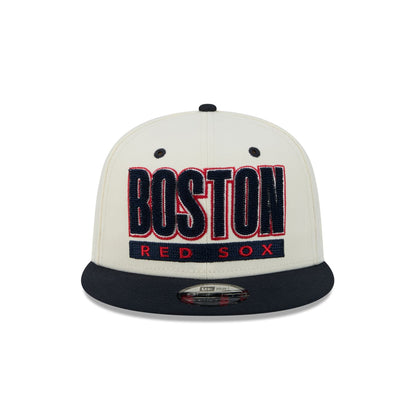 Boston Red Sox Classic Stacked Chrome 9FIFTY Snapback Hat