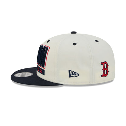 Boston Red Sox Classic Stacked Chrome 9FIFTY Snapback Hat
