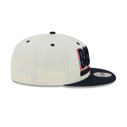 Boston Red Sox Classic Stacked Chrome 9FIFTY Snapback Hat