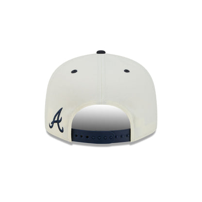 Atlanta Braves Classic Stacked Chrome 9FIFTY Snapback Hat