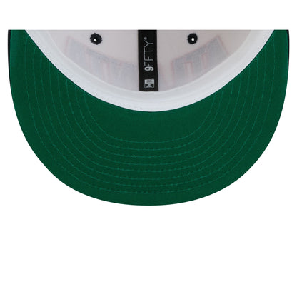 Atlanta Braves Classic Stacked Chrome 9FIFTY Snapback Hat