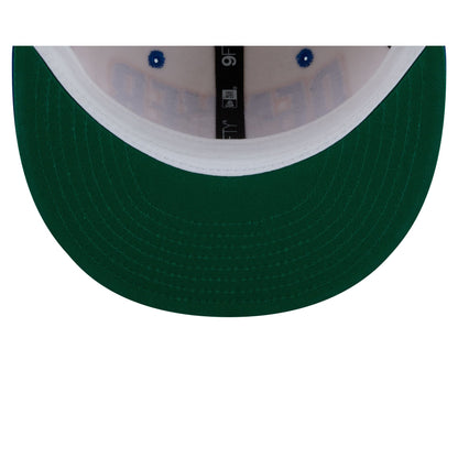Denver Nuggets Classic Stacked Chrome 9FIFTY Snapback Hat