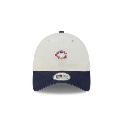 Chicago Bears Mini Logo Chrome White Casual Classic Adjustable Hat