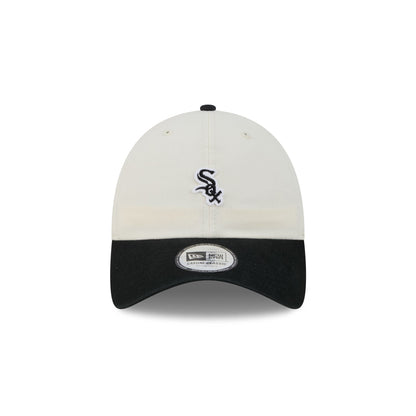Chicago White Sox Mini Logo Chrome White Casual Classic Adjustable Hat
