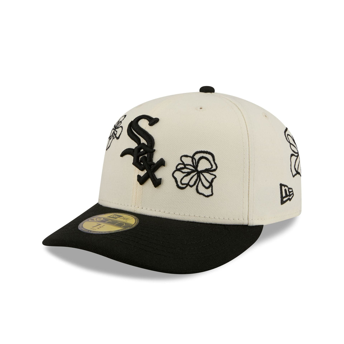 Chicago White Sox Floral Outline 59FIFTY Fitted Hat