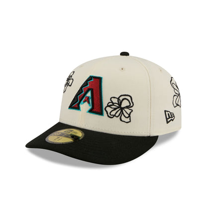 Arizona Diamondbacks Floral Outline 59FIFTY Fitted Hat
