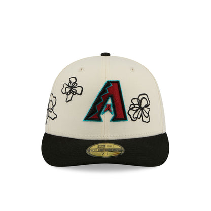 Arizona Diamondbacks Floral Outline 59FIFTY Fitted Hat