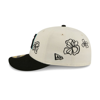 Arizona Diamondbacks Floral Outline 59FIFTY Fitted Hat