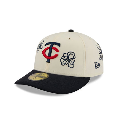 Minnesota Twins Floral Outline 59FIFTY Fitted Hat