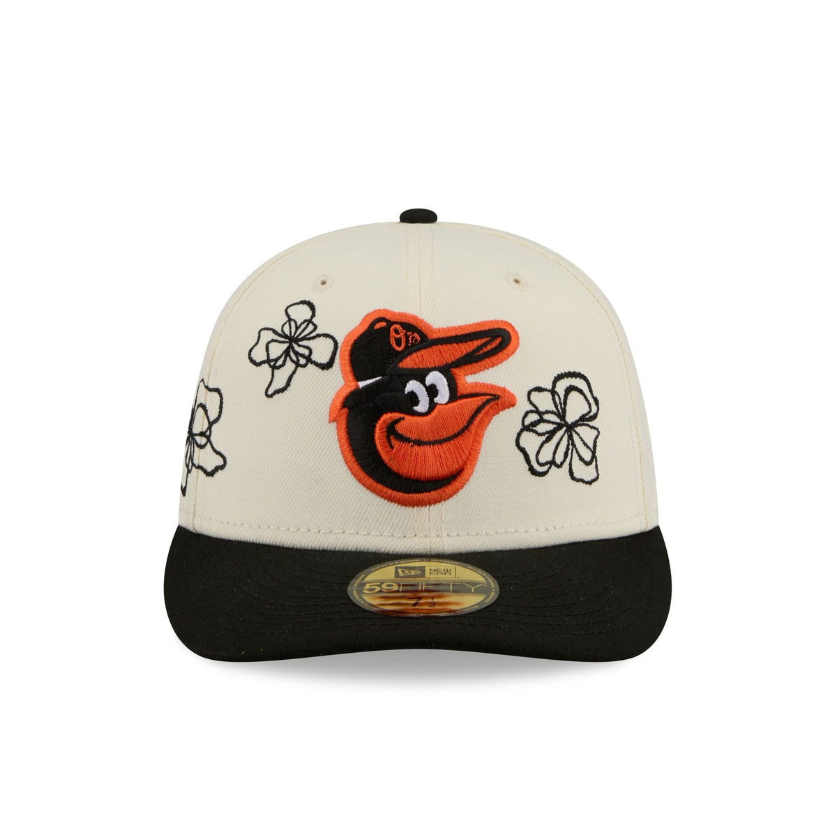 Baltimore Orioles Floral Outline 59FIFTY Fitted Hat