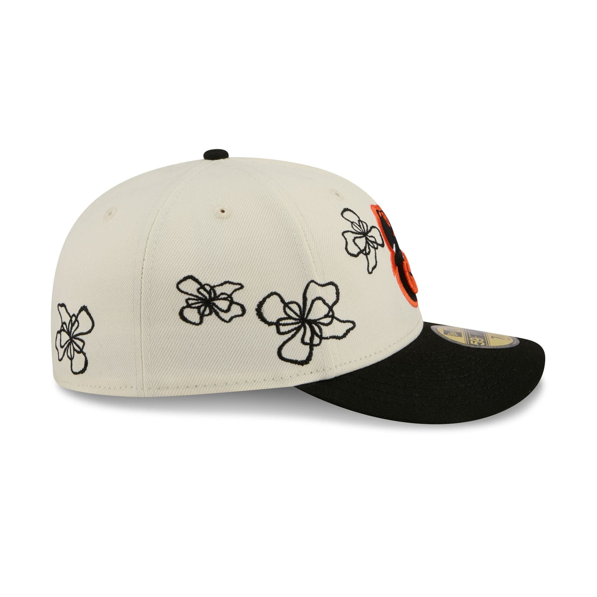 Baltimore Orioles Floral Outline 59FIFTY Fitted Hat