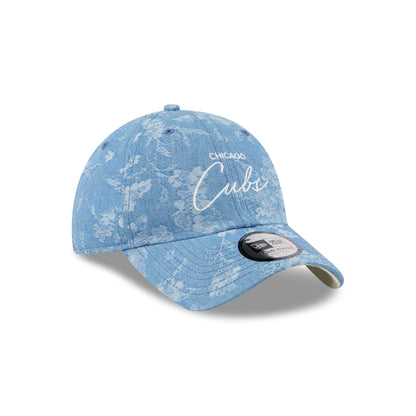 Chicago Cubs Blue Leaves Casual Classic Adjustable Hat