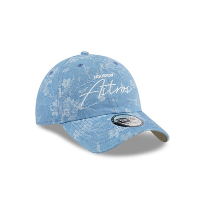 Houston Astros Blue Leaves Casual Classic Adjustable Hat