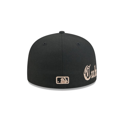 Chicago Cubs Gothic Lettering 59FIFTY Fitted Hat