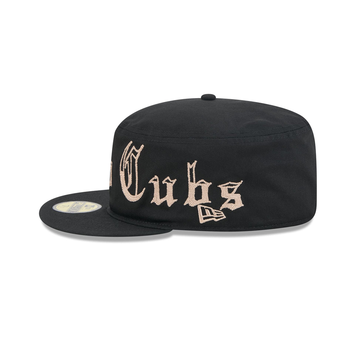 Chicago Cubs Gothic Lettering Pillbox Hat