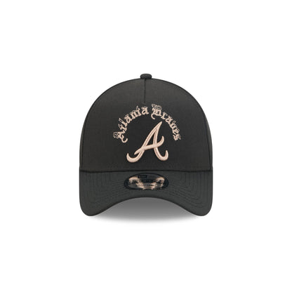 Atlanta Braves Gothic Lettering 9FORTY A-Frame Snapback Hat